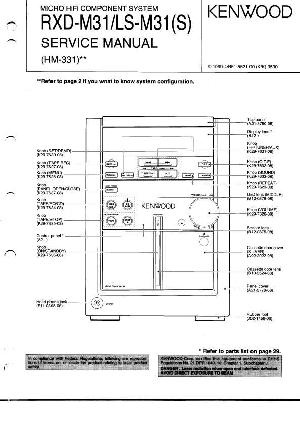 Сервисная инструкция Kenwood RXD-M31, LS-M31 (HM-331) ― Manual-Shop.ru