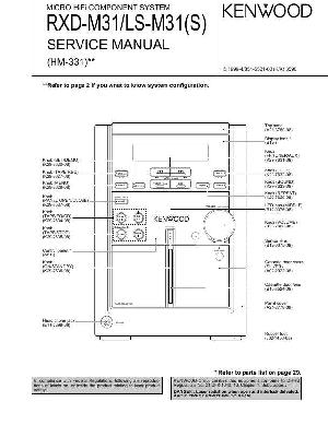 Сервисная инструкция Kenwood RXD-M31L ― Manual-Shop.ru