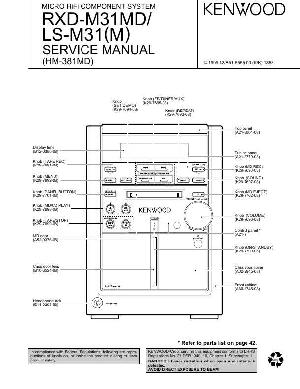 Сервисная инструкция Kenwood RXD-M31MD, LS-M31 (HM-381MD) ― Manual-Shop.ru