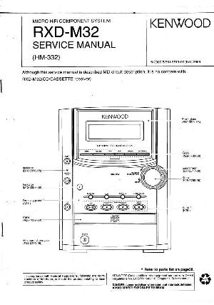 Сервисная инструкция Kenwood RXD-M32 (HM-332) ― Manual-Shop.ru