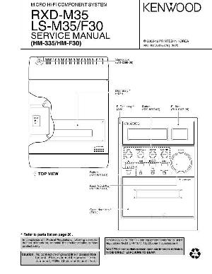 Сервисная инструкция Kenwood RXD-M35, LS-M35, LS-F30 (HM-335, HM-F30) ― Manual-Shop.ru