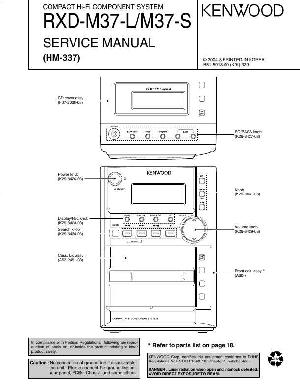 Сервисная инструкция Kenwood RXD-M37 (HM-337) ― Manual-Shop.ru