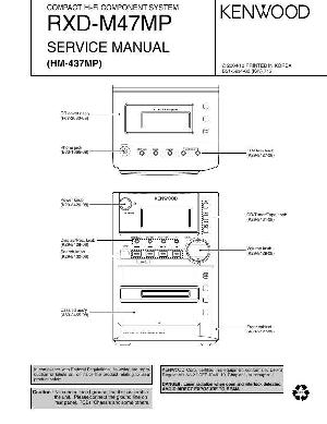 Сервисная инструкция Kenwood RXD-M47MP, HM-437MP ― Manual-Shop.ru