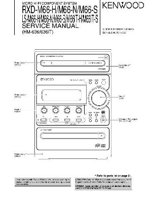 Сервисная инструкция Kenwood RXD-M66, RXD-M66-S, LS-M66 (HM-636, HM-636IT) ― Manual-Shop.ru