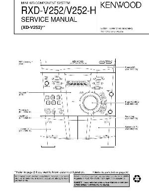 Сервисная инструкция Kenwood RXD-V252, XD-V252 ― Manual-Shop.ru