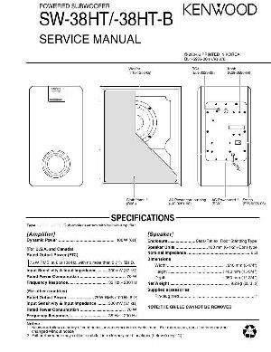 Сервисная инструкция Kenwood SW-38HT ― Manual-Shop.ru