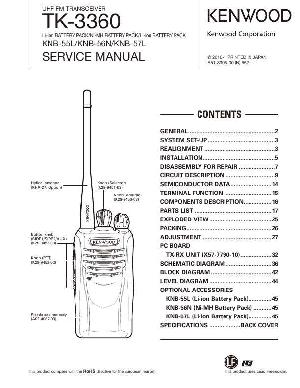 Сервисная инструкция Kenwood TK-3360 ― Manual-Shop.ru