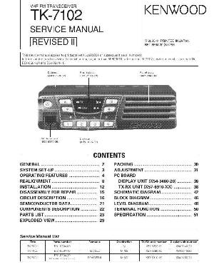 Сервисная инструкция Kenwood TK-7102 ― Manual-Shop.ru