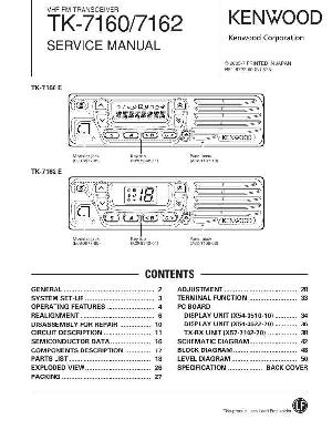 Сервисная инструкция Kenwood TK-7160, TK-7162 ― Manual-Shop.ru