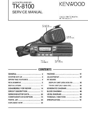 Сервисная инструкция Kenwood TK-8100 ― Manual-Shop.ru