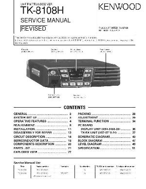 Сервисная инструкция Kenwood TK-8108H ― Manual-Shop.ru