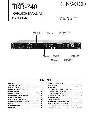 Сервисная инструкция Kenwood TKR-740 ― Manual-Shop.ru
