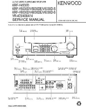 Сервисная инструкция Kenwood KRF-V4530D, KRF-V5030D, KRF-V6030D, VR-405, VR-406, VR-414 ― Manual-Shop.ru