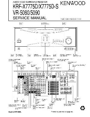 Сервисная инструкция Kenwood KRF-X7775D, VR-5080, VR-5090 ― Manual-Shop.ru