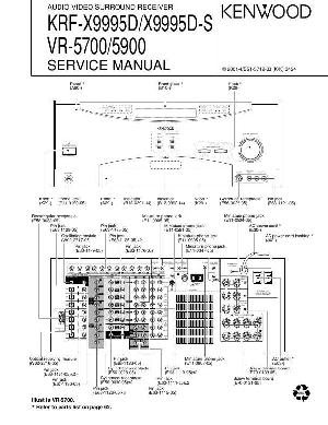 Сервисная инструкция Kenwood KRF-X9995D, VR-5700, VR-5900 ― Manual-Shop.ru