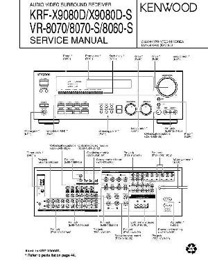 Сервисная инструкция Kenwood KRF-X9080D, VR-8060, VR-8070 ― Manual-Shop.ru