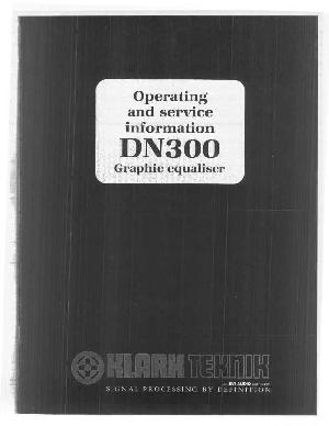 Сервисная инструкция Klark-Teknik DN-300 ― Manual-Shop.ru