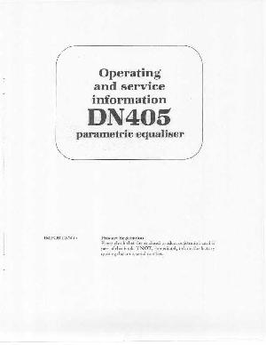 Service manual Klark-Teknik DN-405 ― Manual-Shop.ru