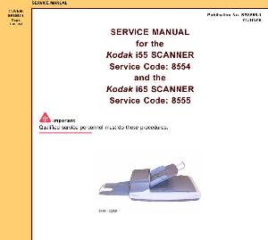 Сервисная инструкция KODAK I55, I65 SCANNER ― Manual-Shop.ru