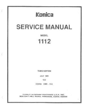 Сервисная инструкция Konica-Minolta 1112  ― Manual-Shop.ru