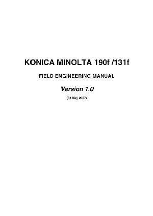 Сервисная инструкция Konica-Minolta 131F, 190F (FS) ― Manual-Shop.ru
