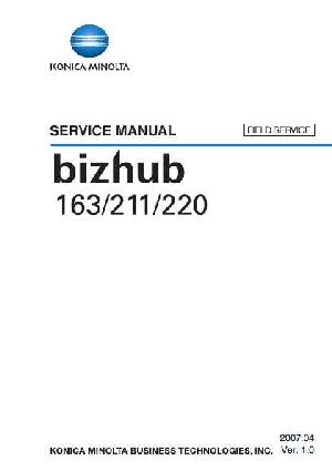 Сервисная инструкция Konica-Minolta BIZHUB 163, 211, 220 Service manual - Field Service ― Manual-Shop.ru