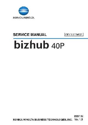 Сервисная инструкция Konica-Minolta Bizhub 40P FS ― Manual-Shop.ru