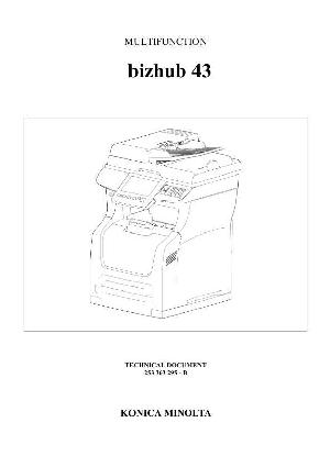 Сервисная инструкция Konica-Minolta Bizhub 43 ― Manual-Shop.ru