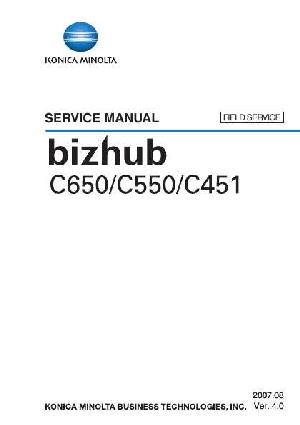 Сервисная инструкция Konica-Minolta Bizhub C451, C550, C650 FS ― Manual-Shop.ru