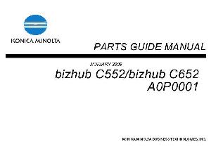 Сервисная инструкция Konica-Minolta Bizhub C552, C652 PARTS ― Manual-Shop.ru