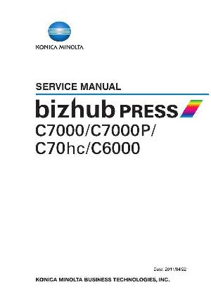 Сервисная инструкция Konica-Minolta BIZHUB-PRESS-C6000 C7000 C7000P C70HC ― Manual-Shop.ru
