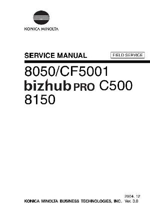 Сервисная инструкция Konica-Minolta Bizhub Pro C500 FS ― Manual-Shop.ru