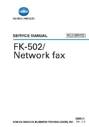 Сервисная инструкция Konica-Minolta FK-502 NETWORK FAX FS ― Manual-Shop.ru