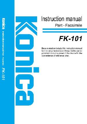 Сервисная инструкция Konica-Minolta FK101  ― Manual-Shop.ru