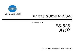 Сервисная инструкция Konica-Minolta FS-526 PARTS ― Manual-Shop.ru