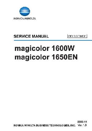 Сервисная инструкция Konica-Minolta Magicolor 1600W, 1650EN FS ― Manual-Shop.ru