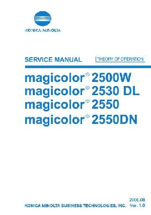 Сервисная инструкция Konica-Minolta Magicolor 2500W, 2530DL, 2550, 2550DN THEORY ― Manual-Shop.ru