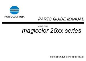 Сервисная инструкция Konica-Minolta Magicolor 25XX PARTS ― Manual-Shop.ru