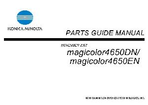 Сервисная инструкция Konica-Minolta Magicolor 4650DN, 4650EN PARTS ― Manual-Shop.ru