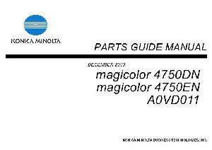 Сервисная инструкция Konica-Minolta Magicolor 4750DN, 4750EN PARTS ― Manual-Shop.ru