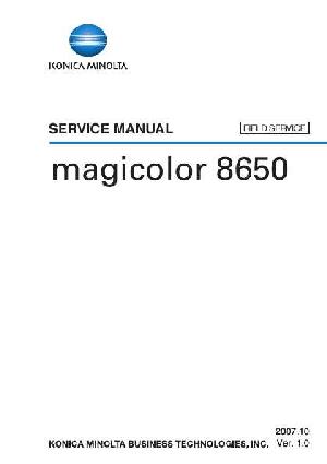 Сервисная инструкция Konica-Minolta Magicolor 8650 FS ― Manual-Shop.ru