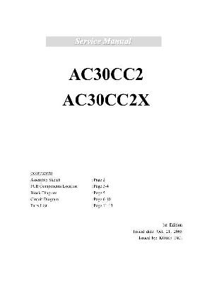 Сервисная инструкция Korg AC30CC2 ― Manual-Shop.ru