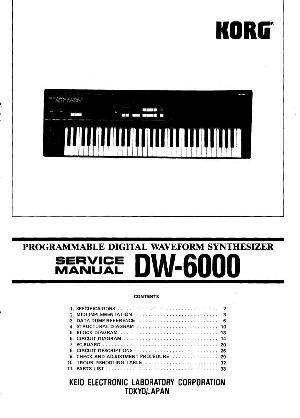 Сервисная инструкция KORG DW-6000 ― Manual-Shop.ru