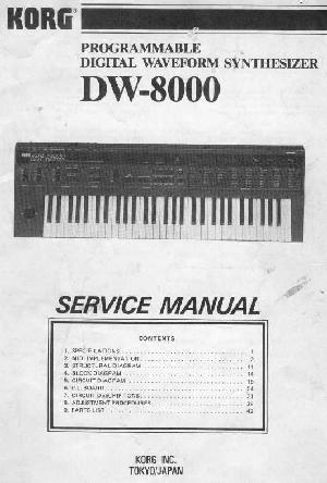 Сервисная инструкция Korg DW-8000 ― Manual-Shop.ru