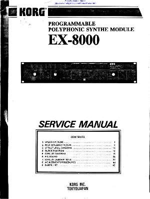 Сервисная инструкция Korg EX-8000 ― Manual-Shop.ru