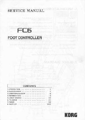 Service manual Korg FC6 ― Manual-Shop.ru