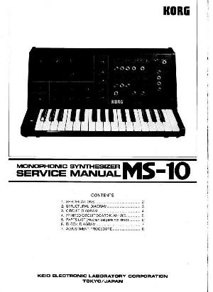 Сервисная инструкция Korg MS-10 ― Manual-Shop.ru