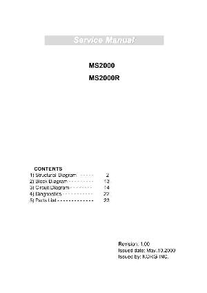 Сервисная инструкция Korg MS2000, MS2000R ― Manual-Shop.ru