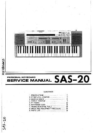Сервисная инструкция Korg SAS-20 ― Manual-Shop.ru
