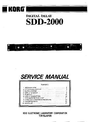 Сервисная инструкция Korg SDD-2000 ― Manual-Shop.ru